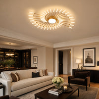 WOMO Firework Sunburst Flush Mount Ceiling Light-WM1001