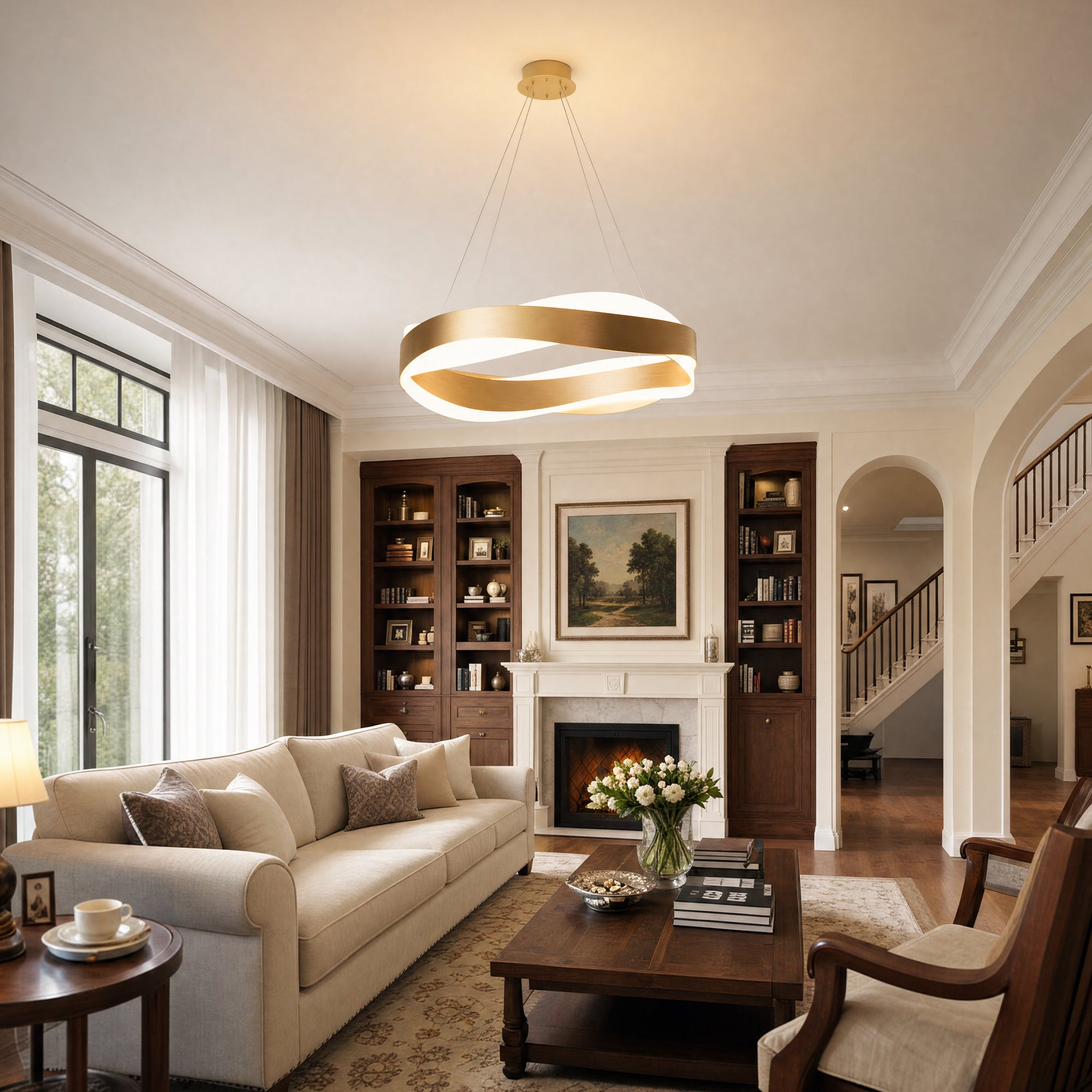 WOMO Wave Circular LED Chandelier-WM2195