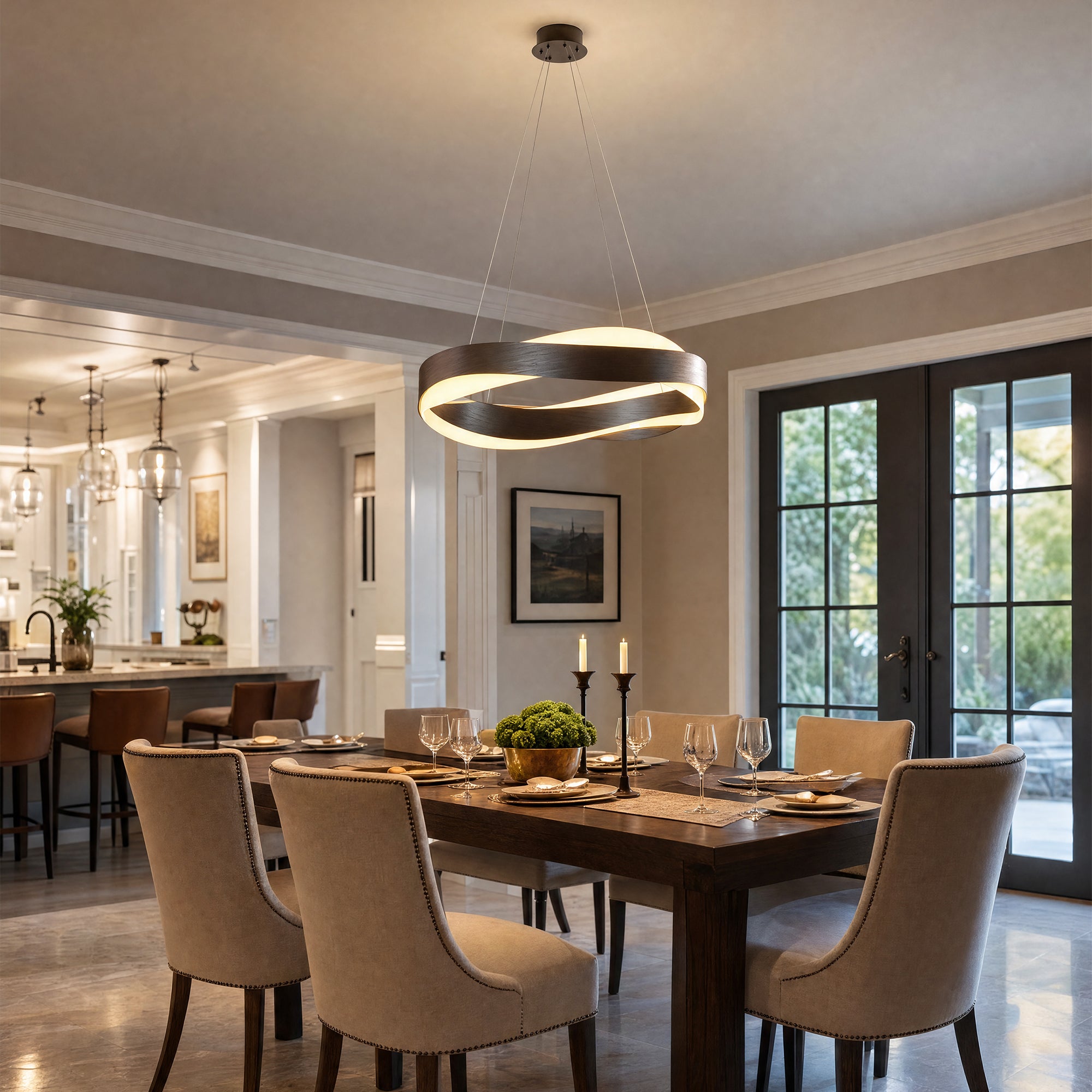 WOMO Wave Circular LED Chandelier-WM2195