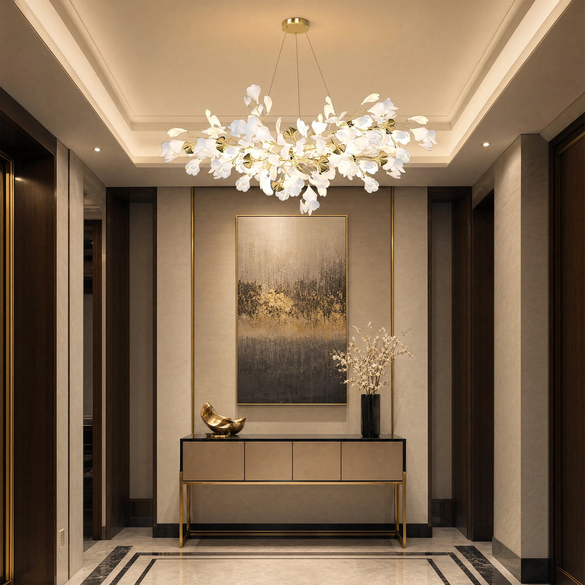 WOMO Gingko Branch Chandelier-WM2424