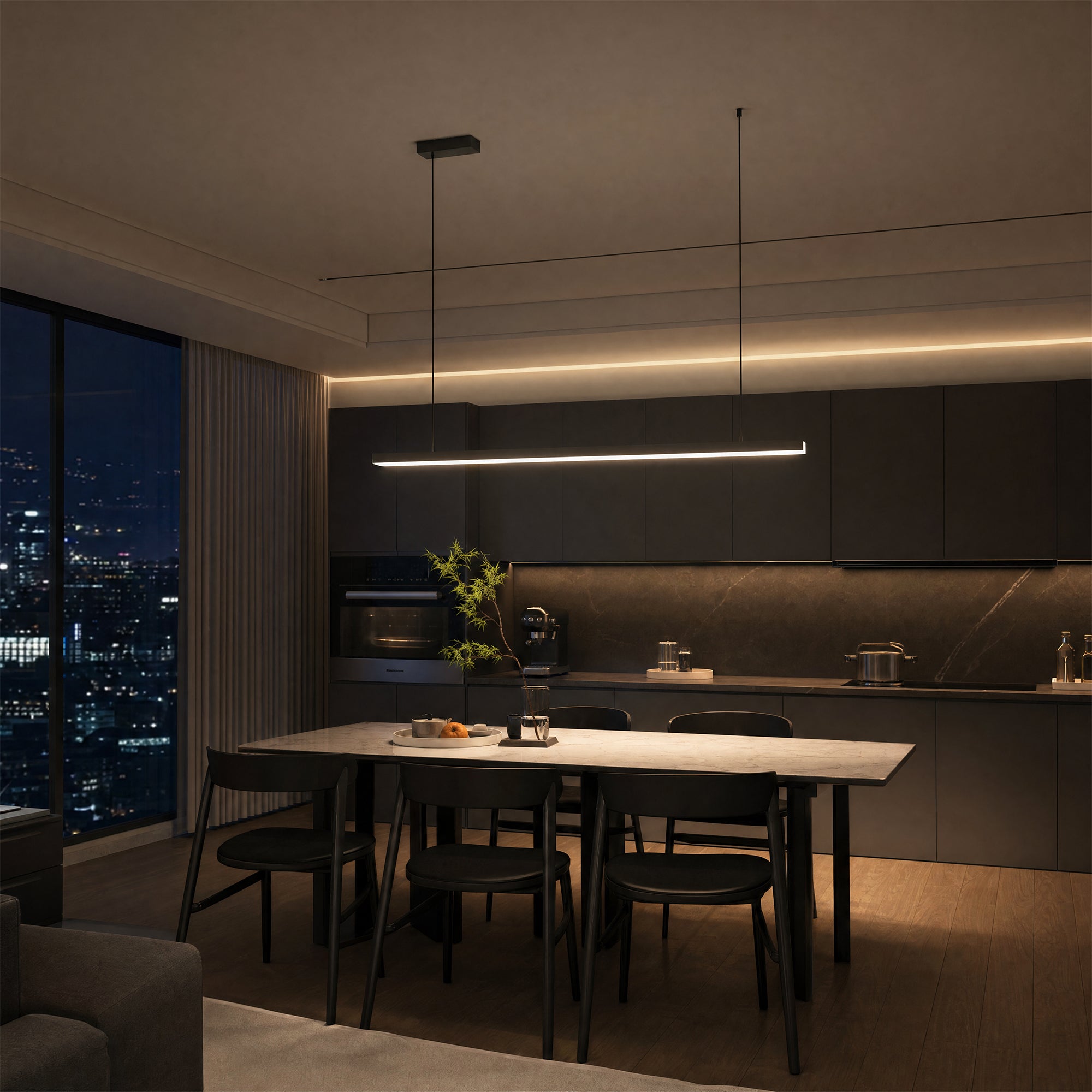 WOMO Extra Long Linear Pendant Light-WM2011