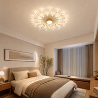 WOMO Firework Sunburst Flush Mount Ceiling Light-WM1001