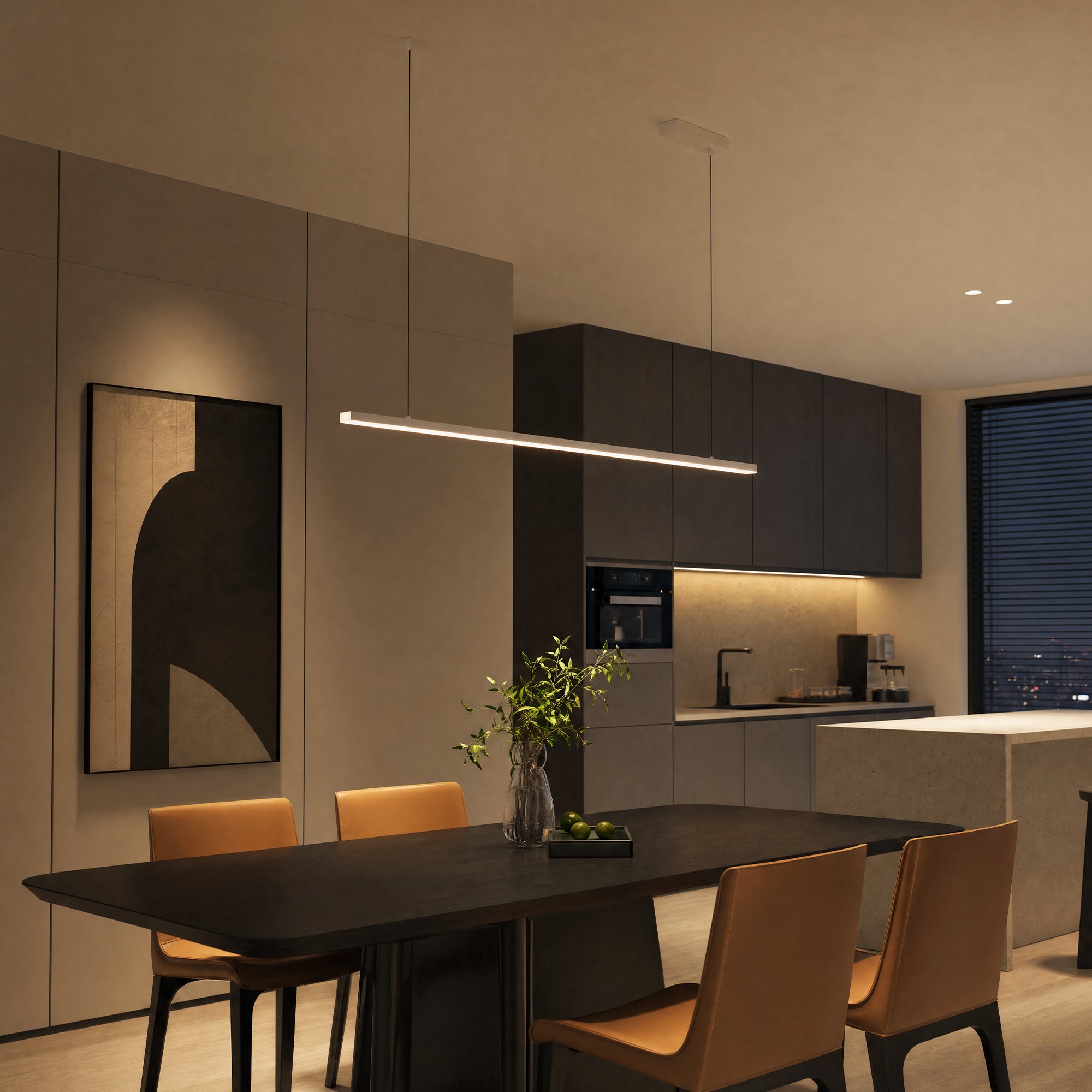 WOMO Extra Long Linear Pendant Light-WM2011