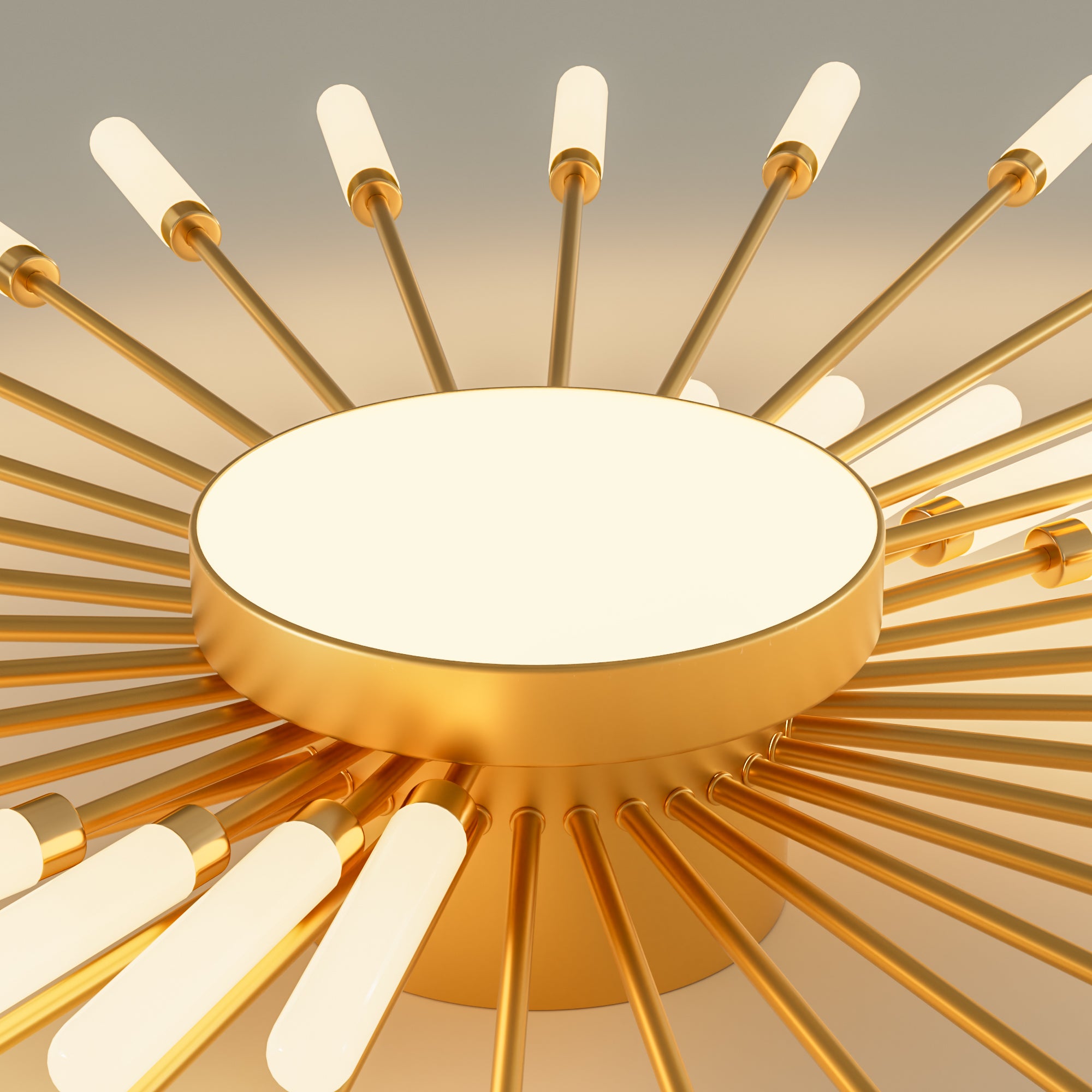 WOMO Firework Sunburst Flush Mount Ceiling Light-WM1001