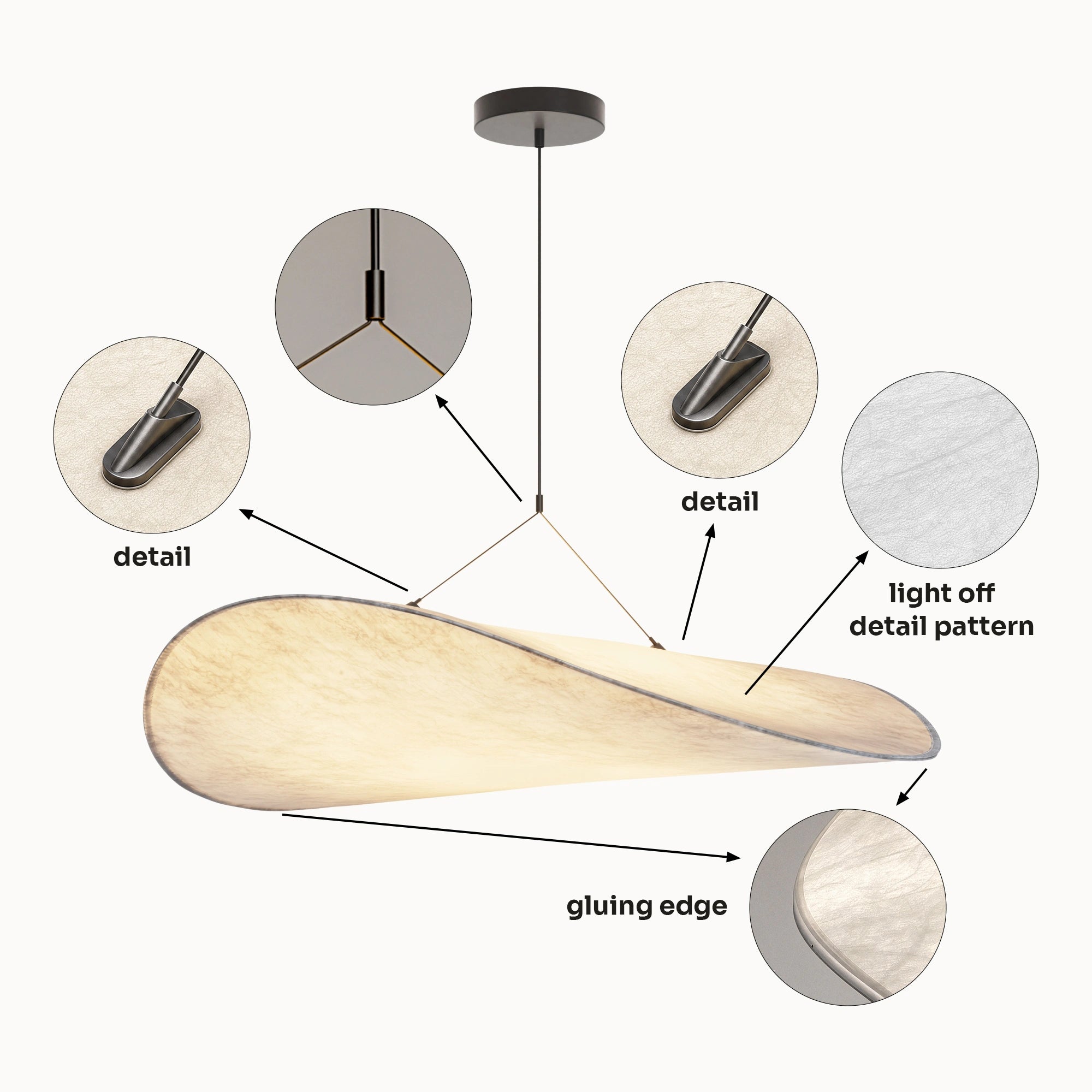 WOMO Cloud Rice Paper Pendant Light-WM2316