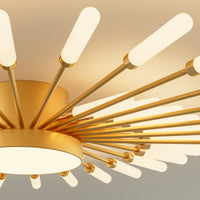 WOMO Firework Sunburst Flush Mount Ceiling Light-WM1001