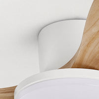 WOMO 3 Wood Blade Low Profile Ceiling Fan Lamp-WM5058