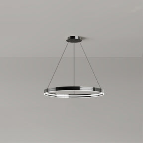 WOMO Black Circular Led Chandelier-WM2297