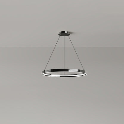 WOMO Black Circular Led Chandelier-WM2297