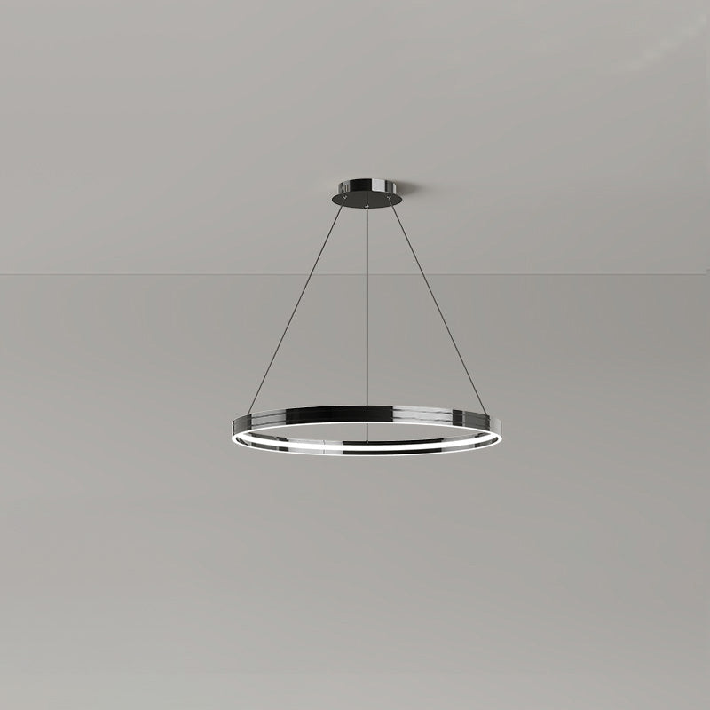 WOMO Black Circular Led Chandelier-WM2297