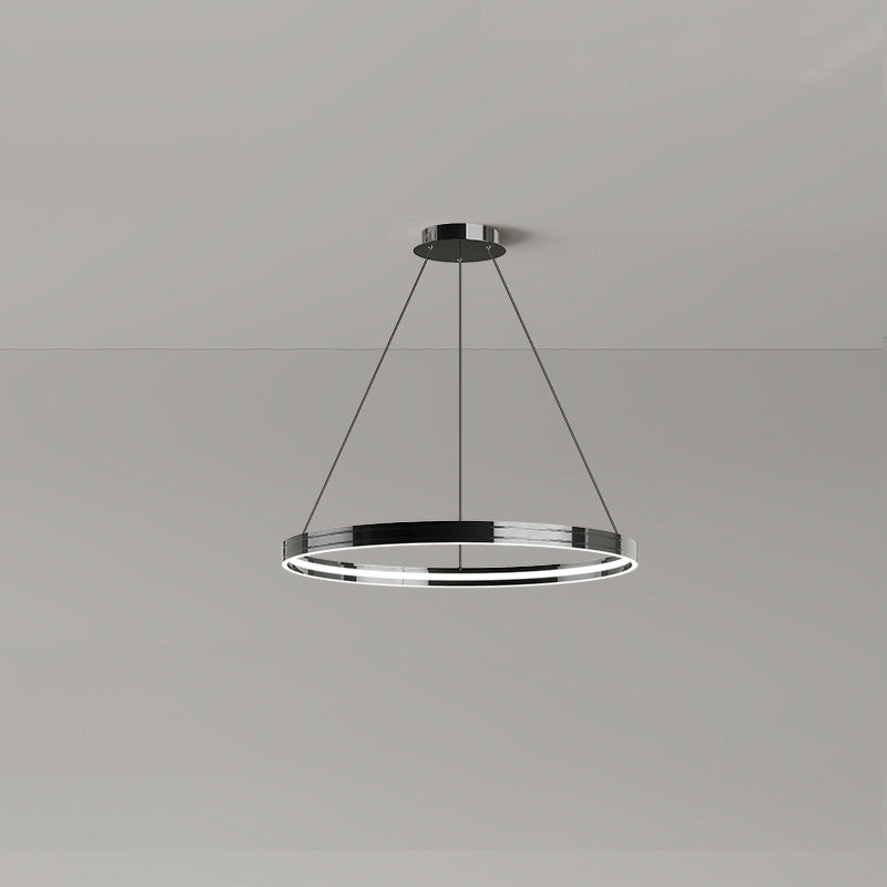 WOMO Black Circular Led Chandelier-WM2297