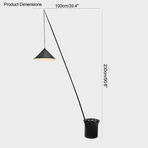 WOMO 3-light Overhanging Floor Lamp-WM7031