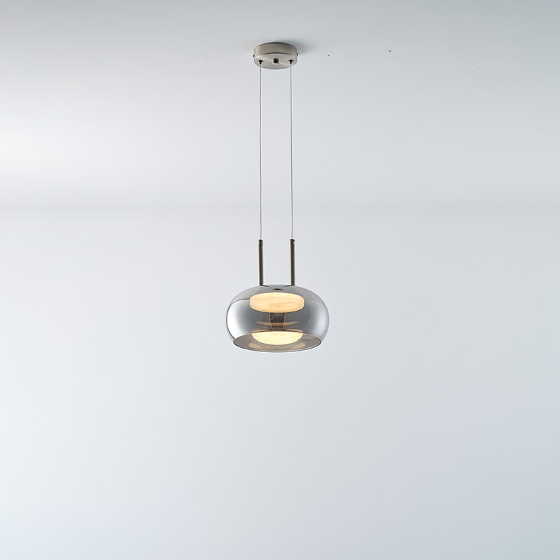 WOMO Round Smoked Glass Pendant Light-WM2322