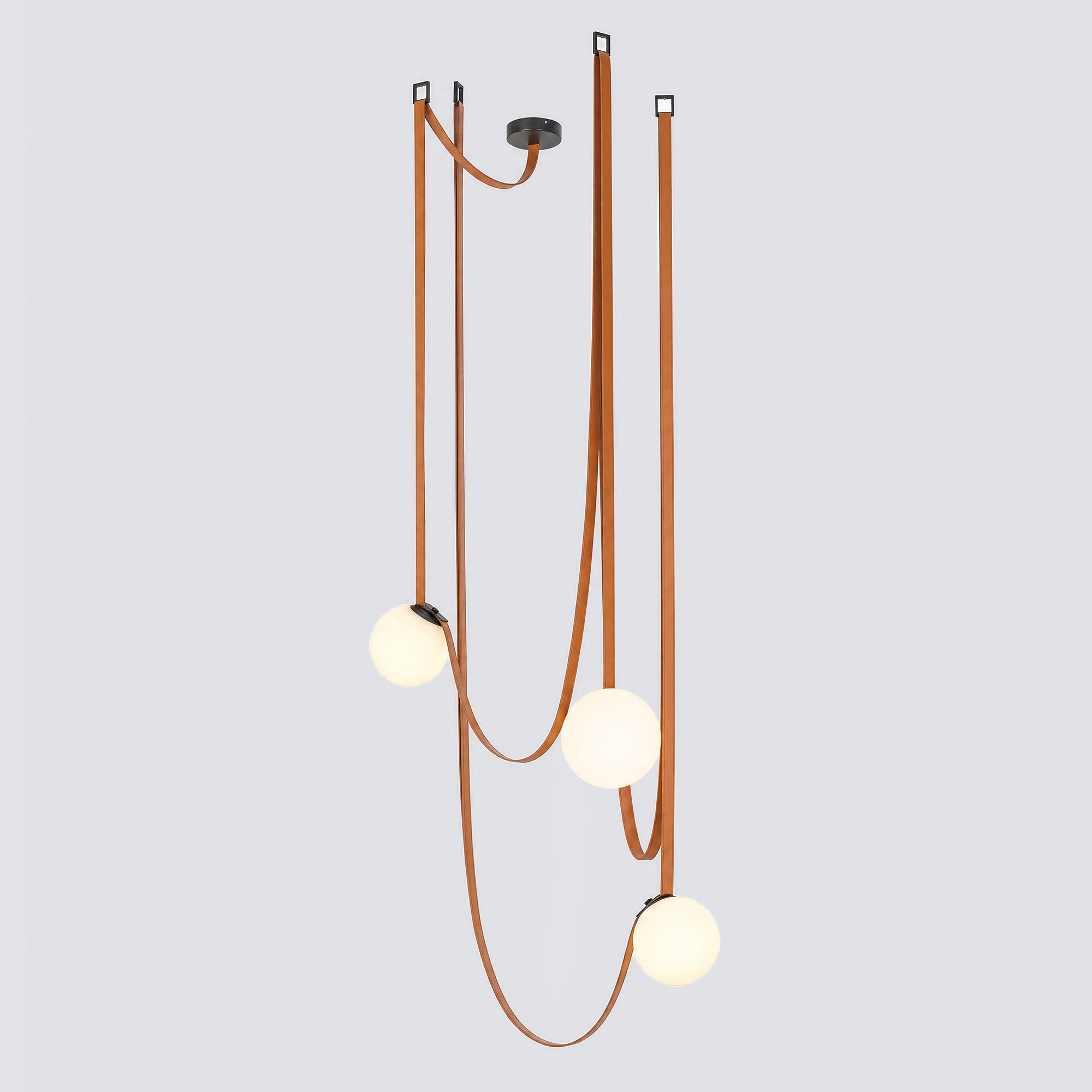 WOMO Globe Leather Pendant Light-WM2311