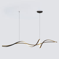 WOMO Black Spiral Led Pendant Light-WM2299