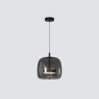 WOMO Drum Blown Glass Pendant Light-WM2145
