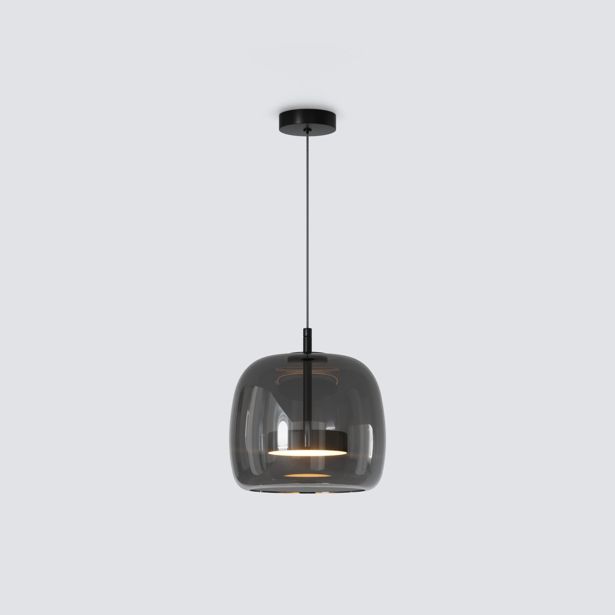 WOMO Drum Blown Glass Pendant Light-WM2145