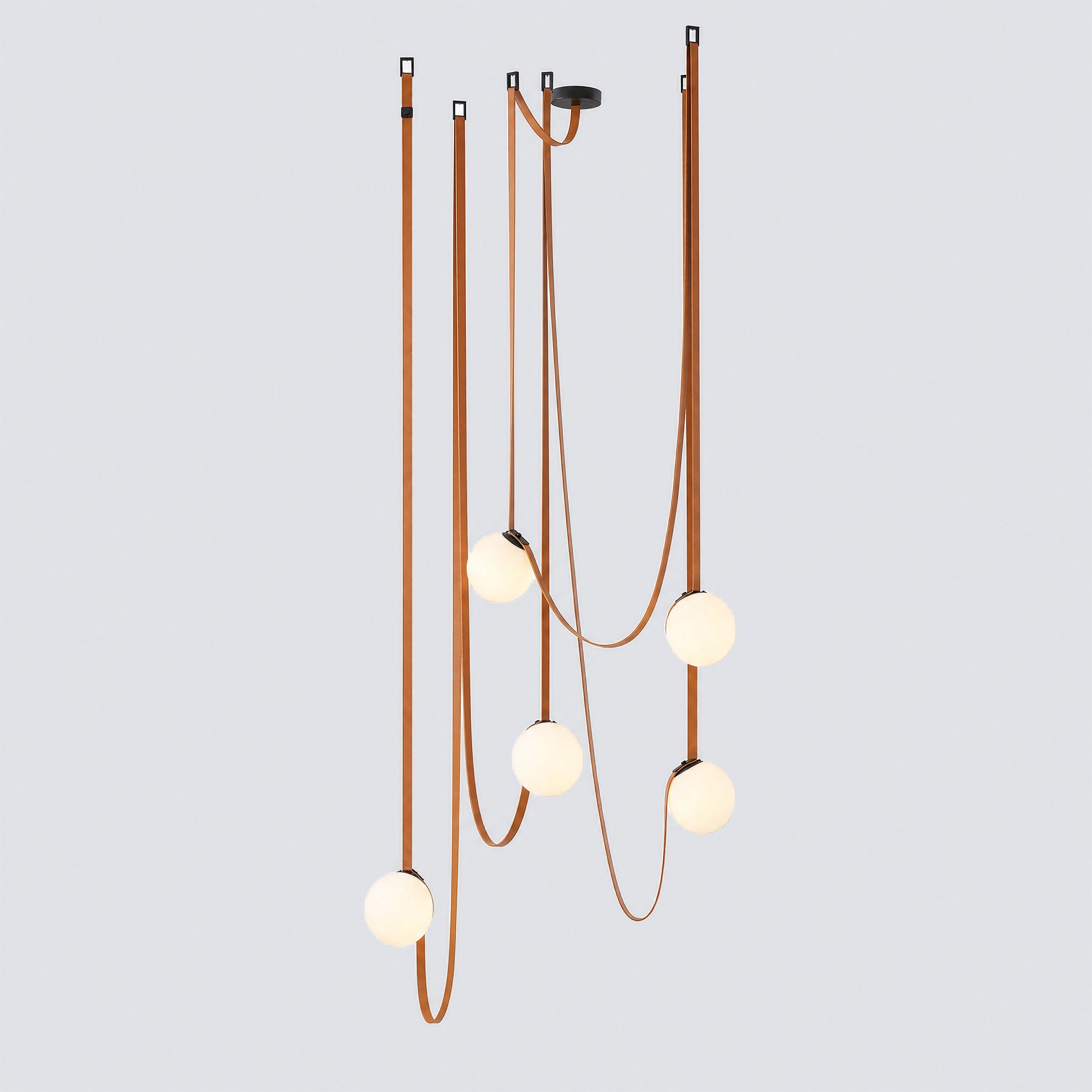 WOMO Globe Leather Pendant Light-WM2311
