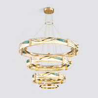 WOMO Enamel Tiered Round Chandelier-WM2336