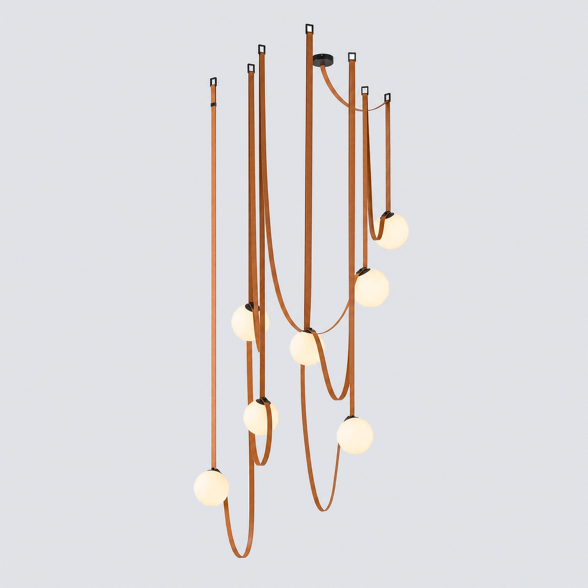 WOMO Globe Leather Pendant Light-WM2311