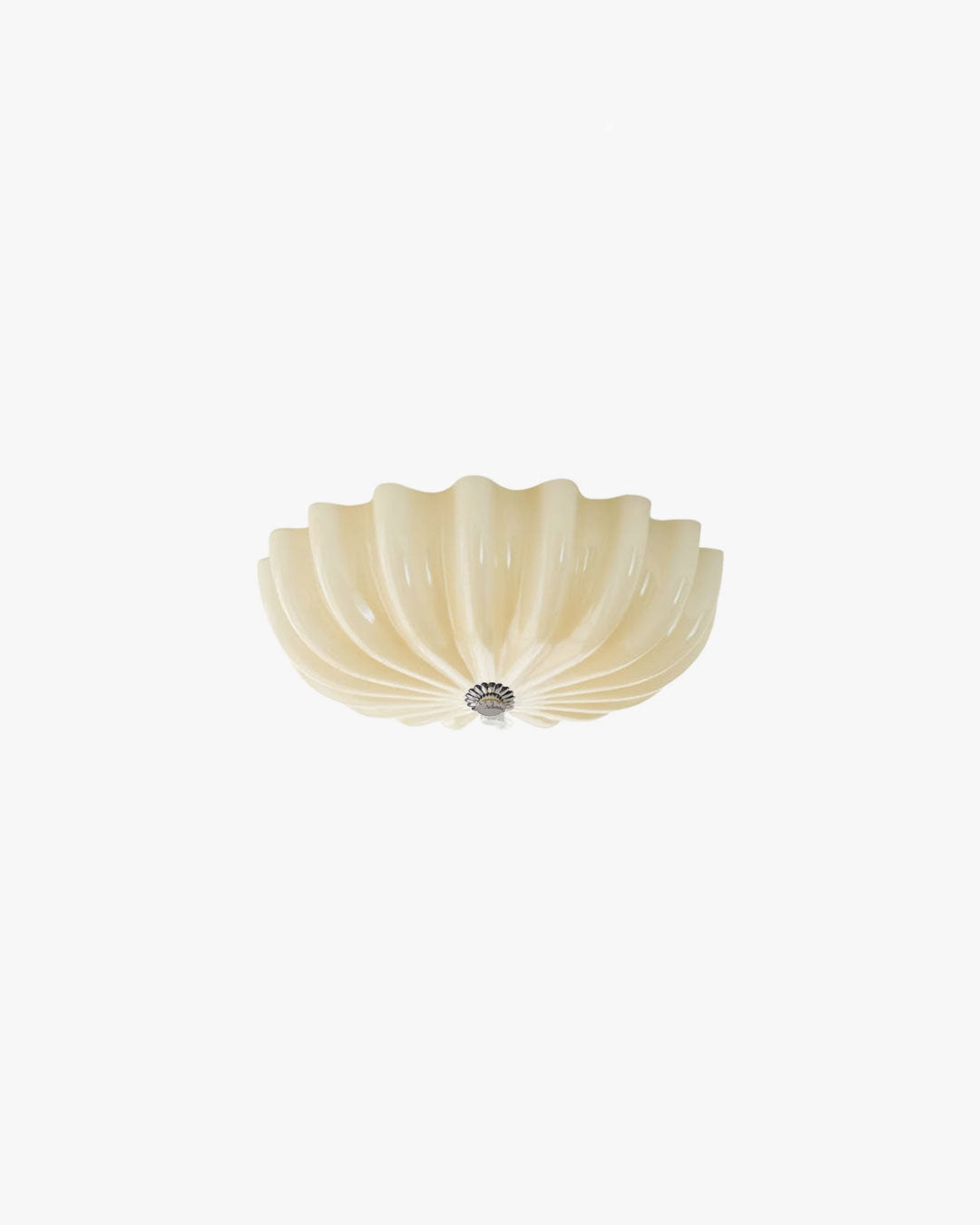 WOMO Pleated Glass Flush Mount Ceiling Light-WM1133