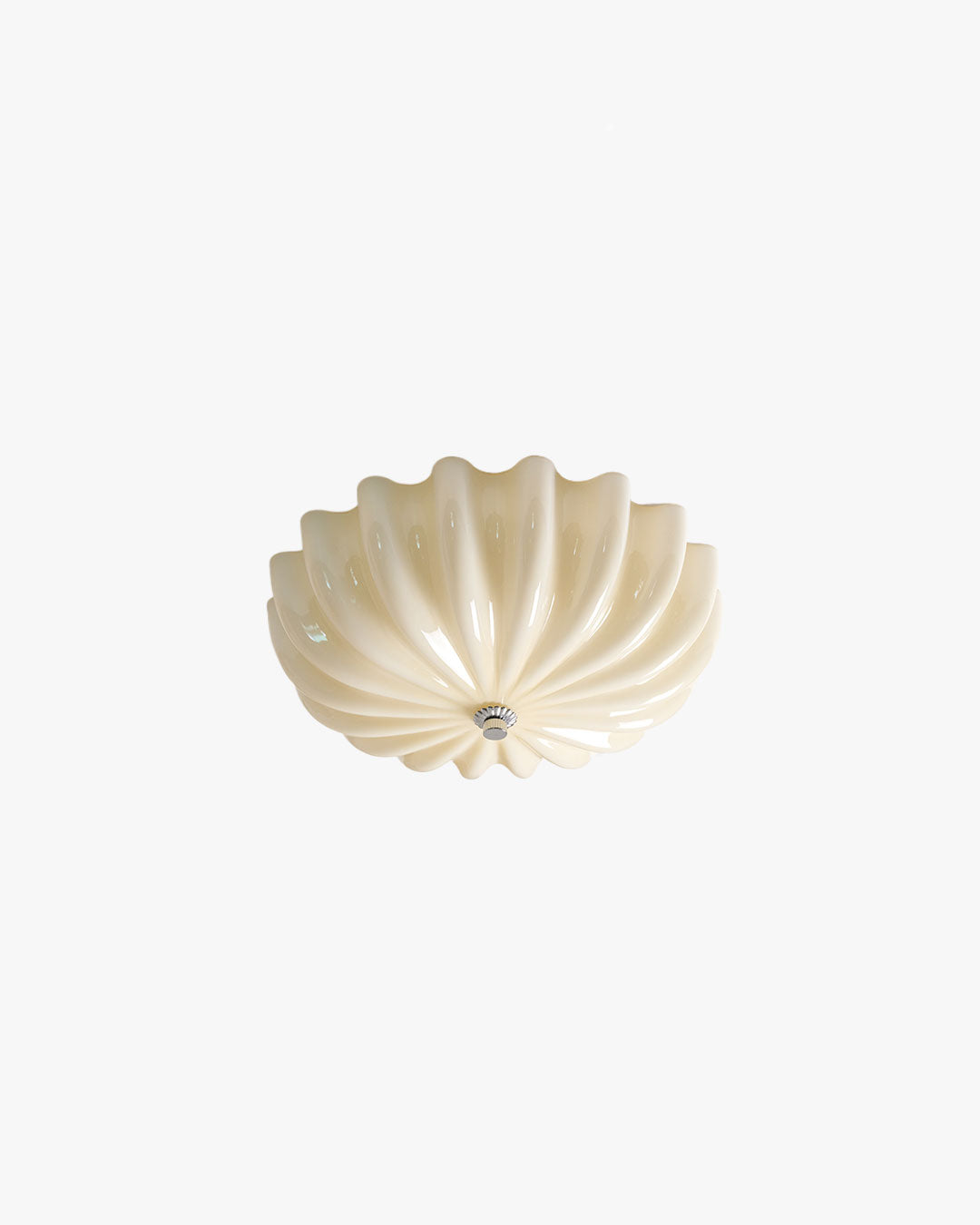 WOMO Pleated Glass Flush Mount Ceiling Light-WM1133