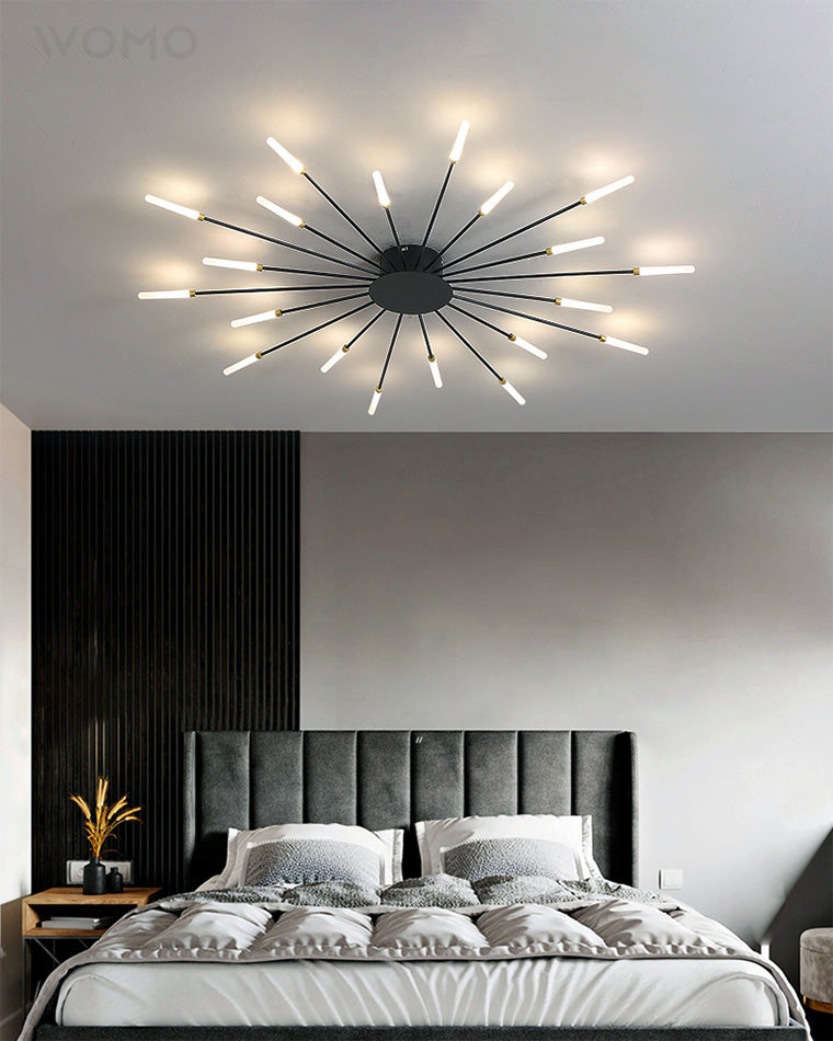 WOMO Firework Starburst Flush Mount Ceiling Light-WM1000