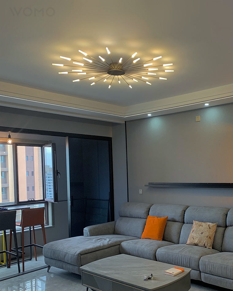 WOMO Firework Starburst Flush Mount Ceiling Light-WM1000