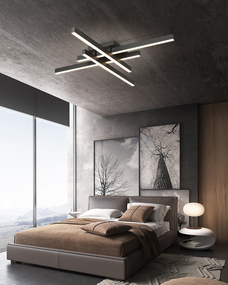 WOMO Grid Integrated Led Flush Mount Ceiling Light-WM1004