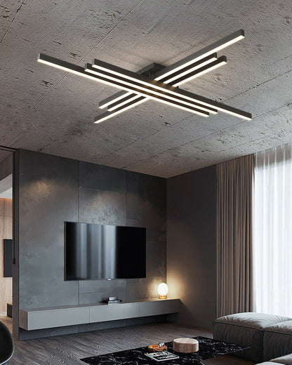 WOMO Grid Integrated Led Flush Mount Ceiling Light-WM1004