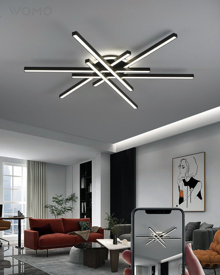 WOMO Integrated Led Flush Mount Ceiling Light-WM1008