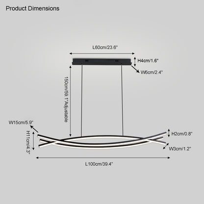 WOMO Arc Chandelier-WM2046