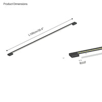 WOMO Long Linear Stairwell Wall Sconce-WM6018