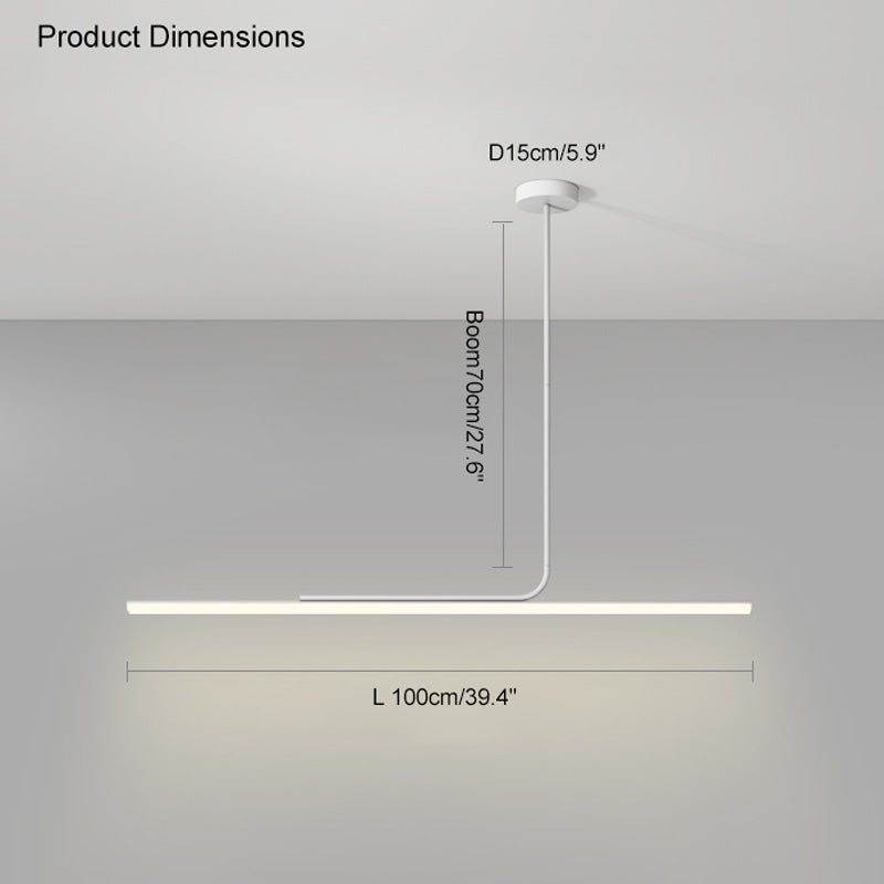 WOMO Off Center Tube Linear Pendant Light-WM2029