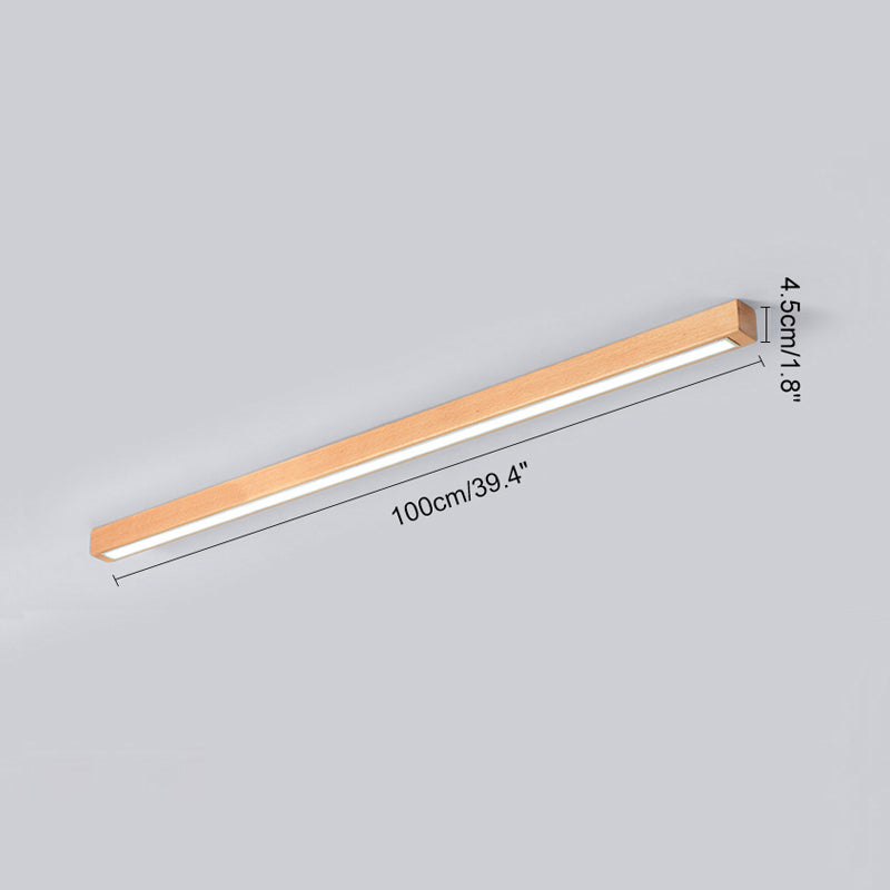 WOMO Long Linear Wood Ceiling Light-WM1012