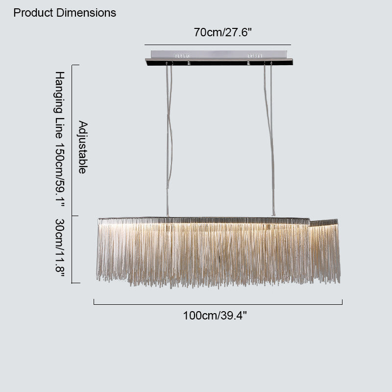 WOMO Tassel Round/Linear Chandelier-WM2062