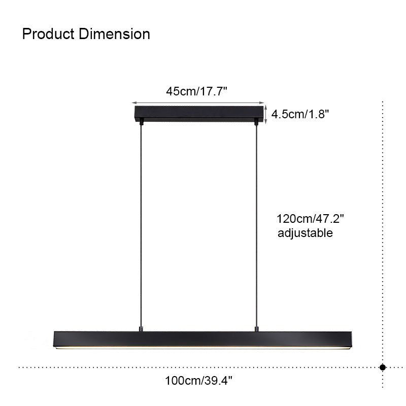 WOMO Wireless Linear Pendant Light for Kitchen-WM2002