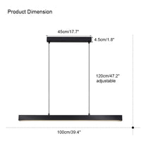 WOMO Minimalist Linear Kitchen Pendant Light-WM2002