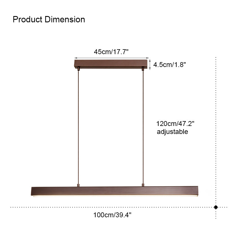 WOMO Wireless Linear Pendant Light for Kitchen-WM2002