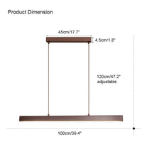 WOMO Minimalist Linear Kitchen Pendant Light-WM2002