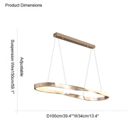 WOMO Möbius Circular LED Chandelier-WM2128