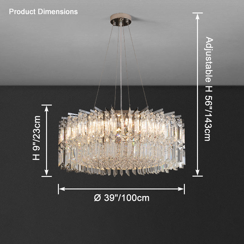 WOMO Round Crystal Chandelier-WM2626