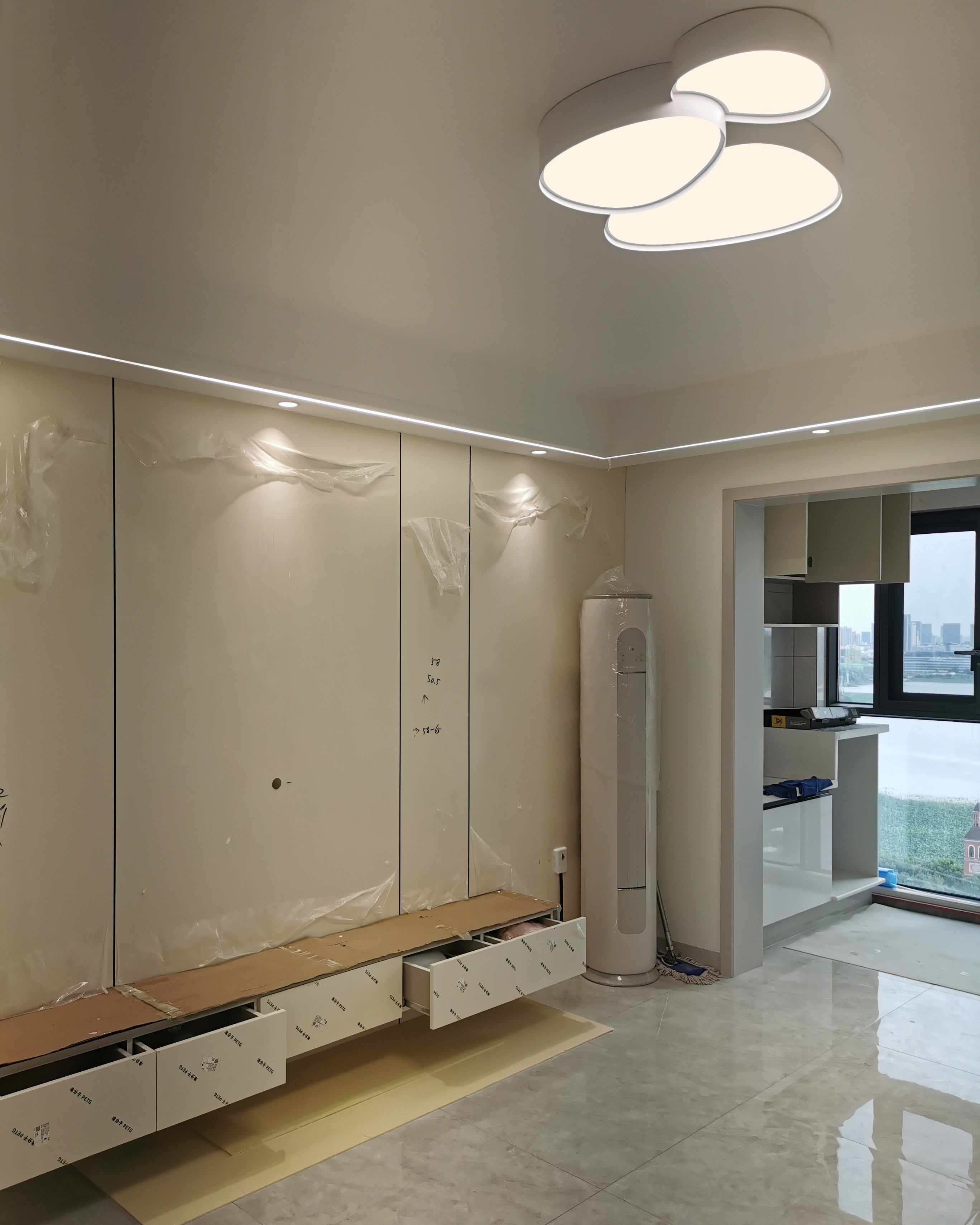 WOMO Modern Low Profile Flush Mount Ceiling Light-WM1010