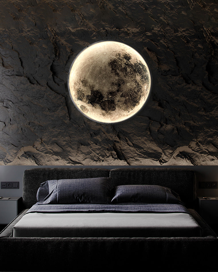 WOMO Moon/Earth Round Wall Sconce-WM6102