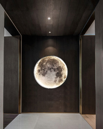 WOMO Moon/Earth Round Wall Sconce-WM6102