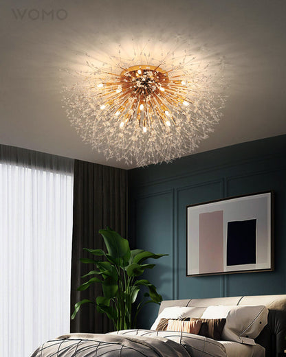 WOMO Dandelion Crystal Flower Ceiling Light-WM1014