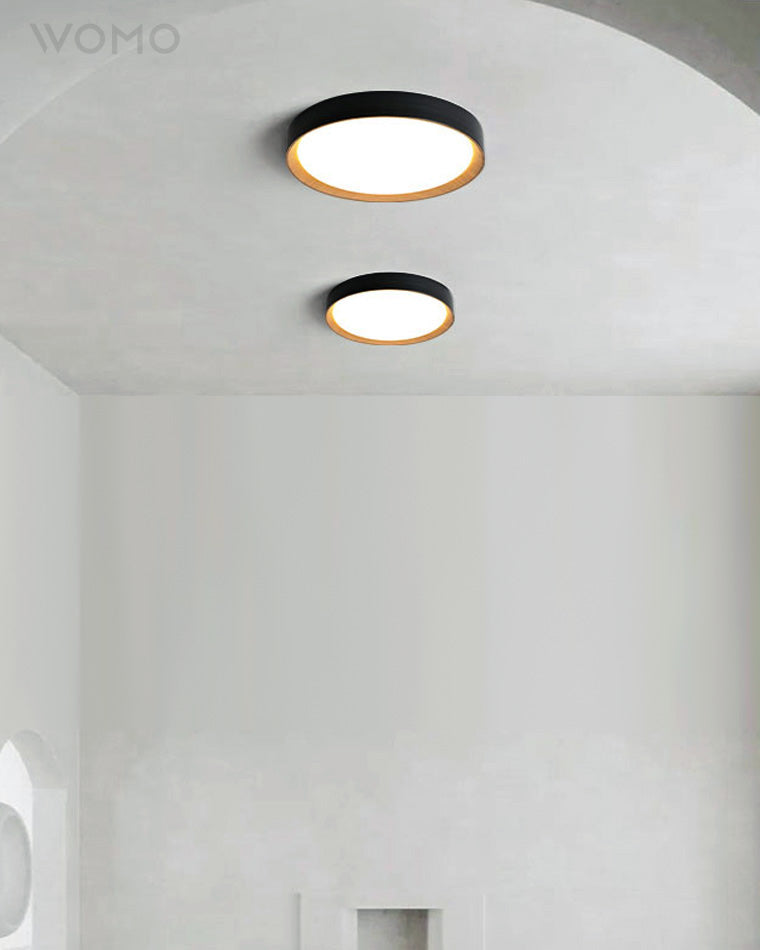 WOMO Oak Grain Round Ceiling Light-WM1017