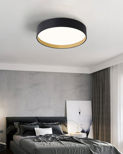 WOMO Oak Grain Round Ceiling Light-WM1017