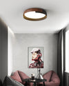 WOMO Walnut Grain Round Ceiling Light-WM1018 thumbnail