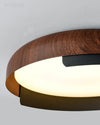 WOMO Walnut Grain Round Ceiling Light-WM1018 thumbnail